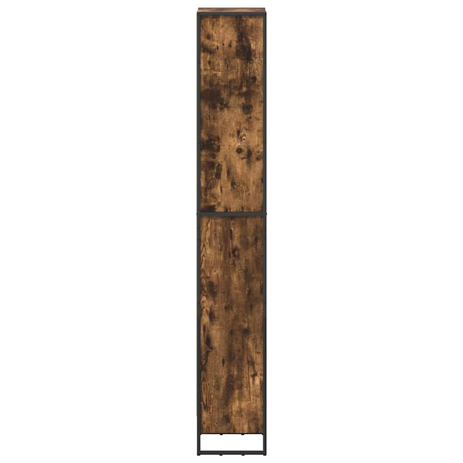 Boekenkast Rook Eik 80 x 30 x 155 cm Bewerkt hout