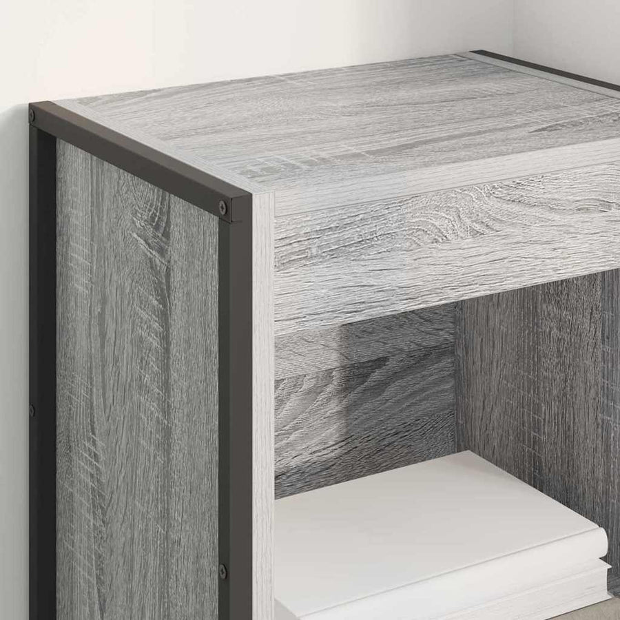 Boekenkast Grijs Sonoma 80 x 30 x 155 cm Bewerkt hout
