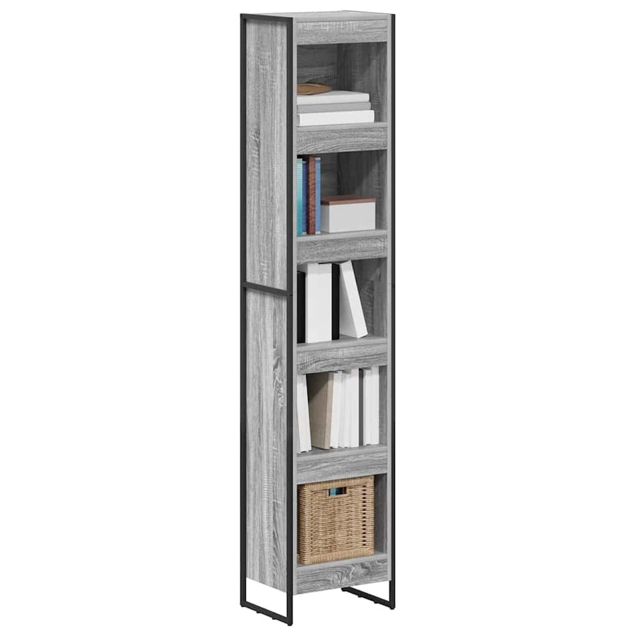 Boekenkast Grijs Sonoma 80 x 30 x 155 cm Bewerkt hout