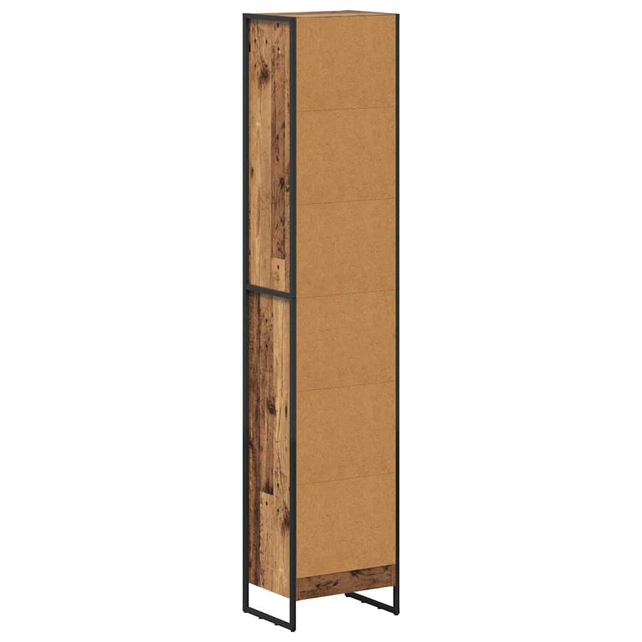 Boekenkast Oud Hout 80 x 30 x 155 cm Bewerkt hout