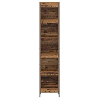 Boekenkast Oud Hout 80 x 30 x 155 cm Bewerkt hout
