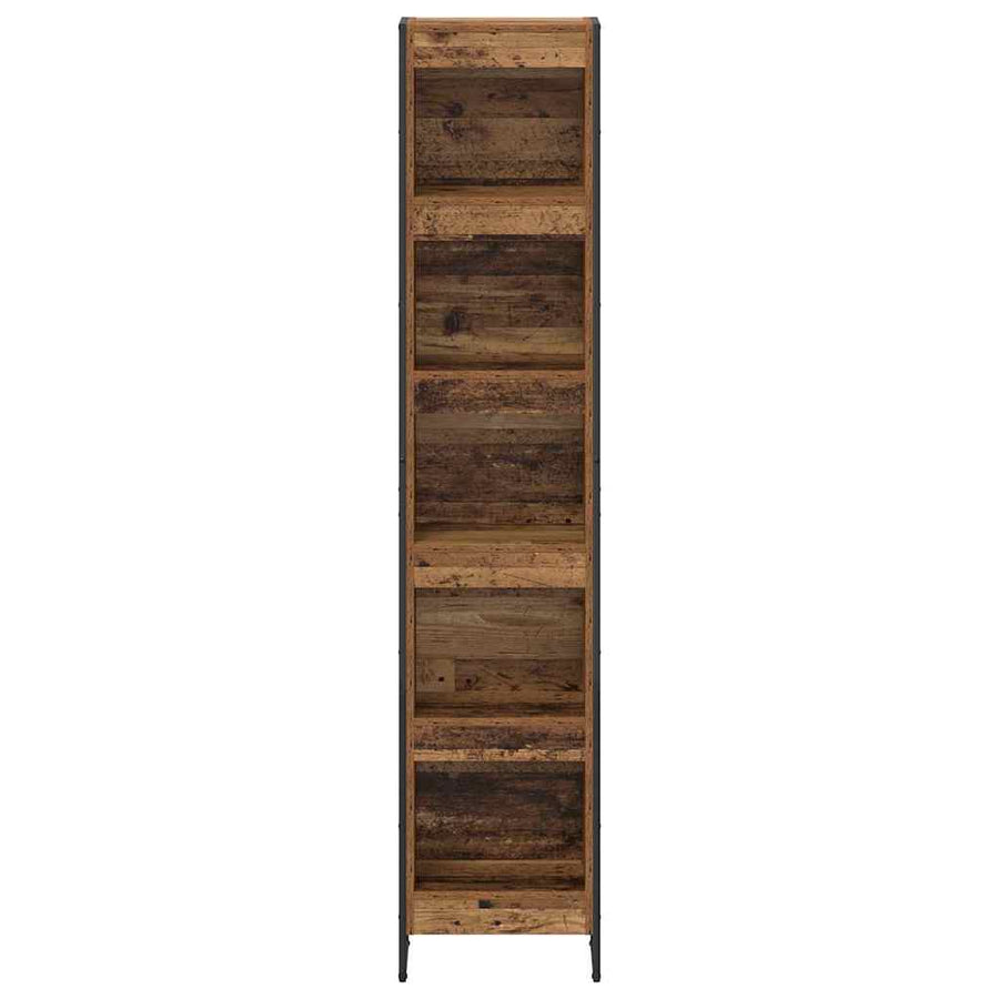 Boekenkast Oud Hout 80 x 30 x 155 cm Bewerkt hout