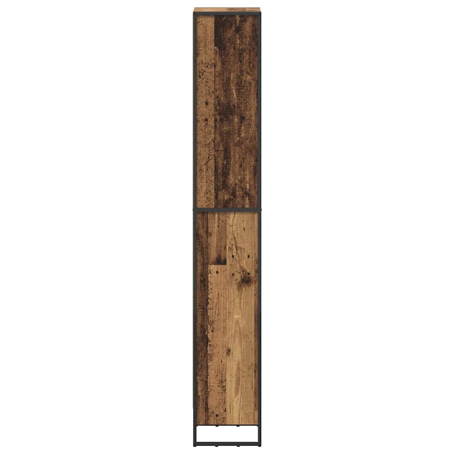 Boekenkast Oud Hout 80 x 30 x 155 cm Bewerkt hout