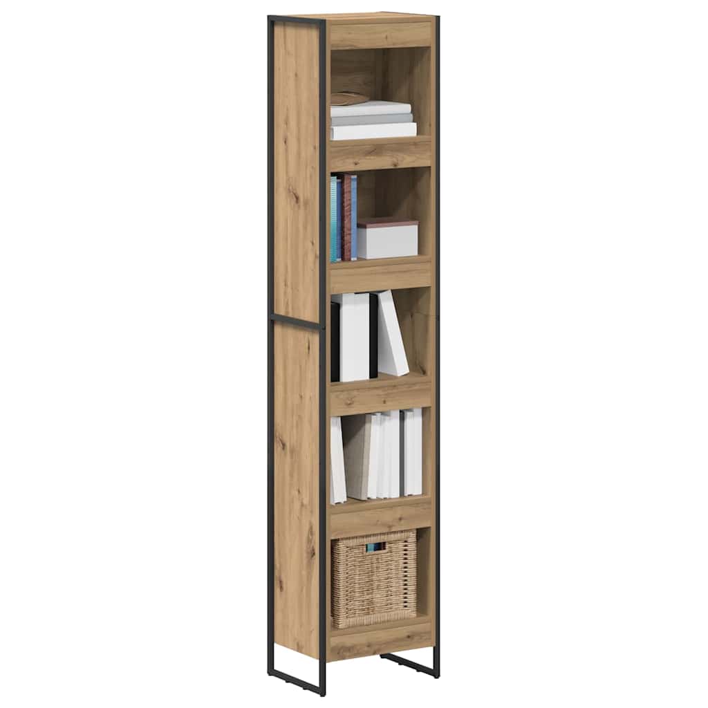 Boekenkast Ambachtelijk eiken 80 x 30 x 155 cm Bewerkt hout