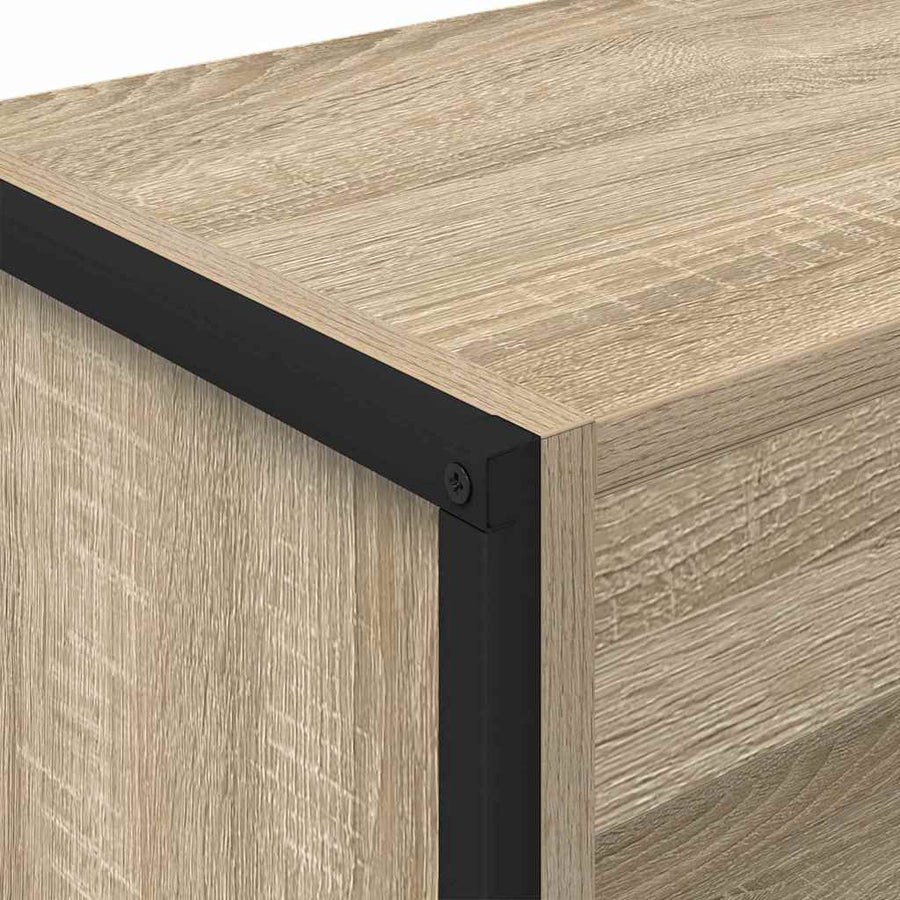 Boekenkast Sonoma 80 x 30 x 155 cm Bewerkt hout