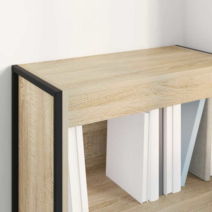 Boekenkast Sonoma 80 x 30 x 155 cm Bewerkt hout