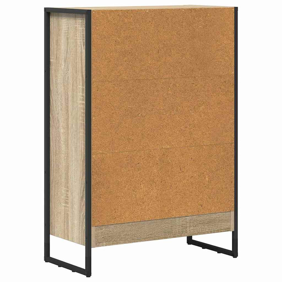 Boekenkast Sonoma 80 x 30 x 155 cm Bewerkt hout