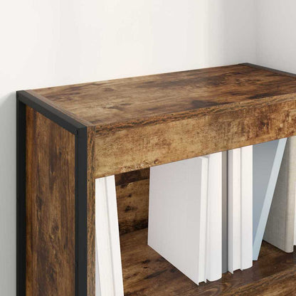 Boekenkast Rook Eik 80 x 30 x 155 cm Bewerkt hout