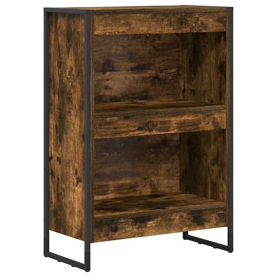 Boekenkast Rook Eik 80 x 30 x 155 cm Bewerkt hout