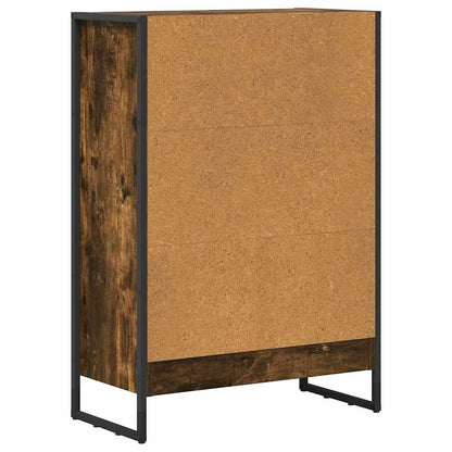 Boekenkast Rook Eik 80 x 30 x 155 cm Bewerkt hout