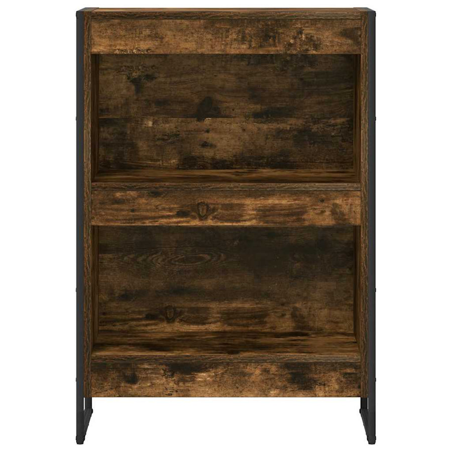 Boekenkast Rook Eik 80 x 30 x 155 cm Bewerkt hout