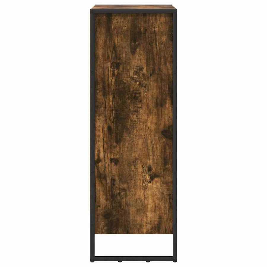 Boekenkast Rook Eik 80 x 30 x 155 cm Bewerkt hout