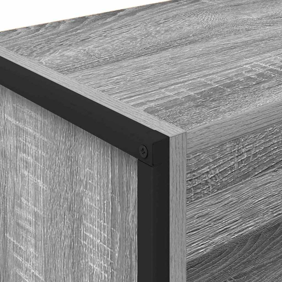 Boekenkast Grijs Sonoma 80 x 30 x 155 cm Bewerkt hout