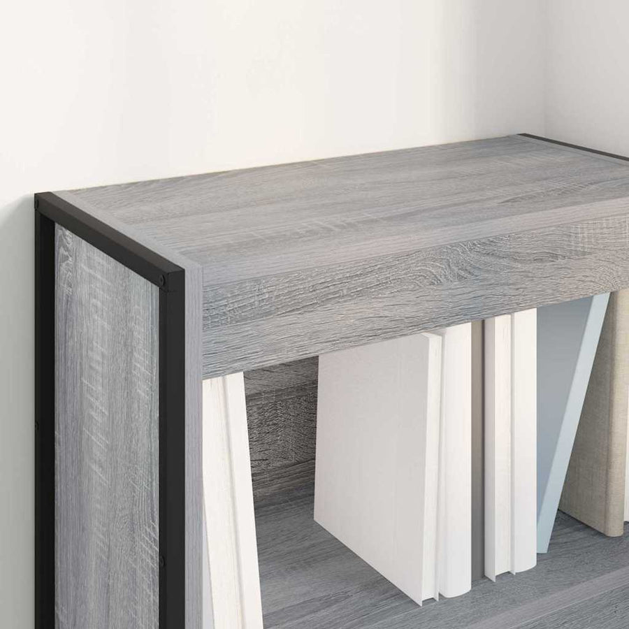 Boekenkast Grijs Sonoma 80 x 30 x 155 cm Bewerkt hout
