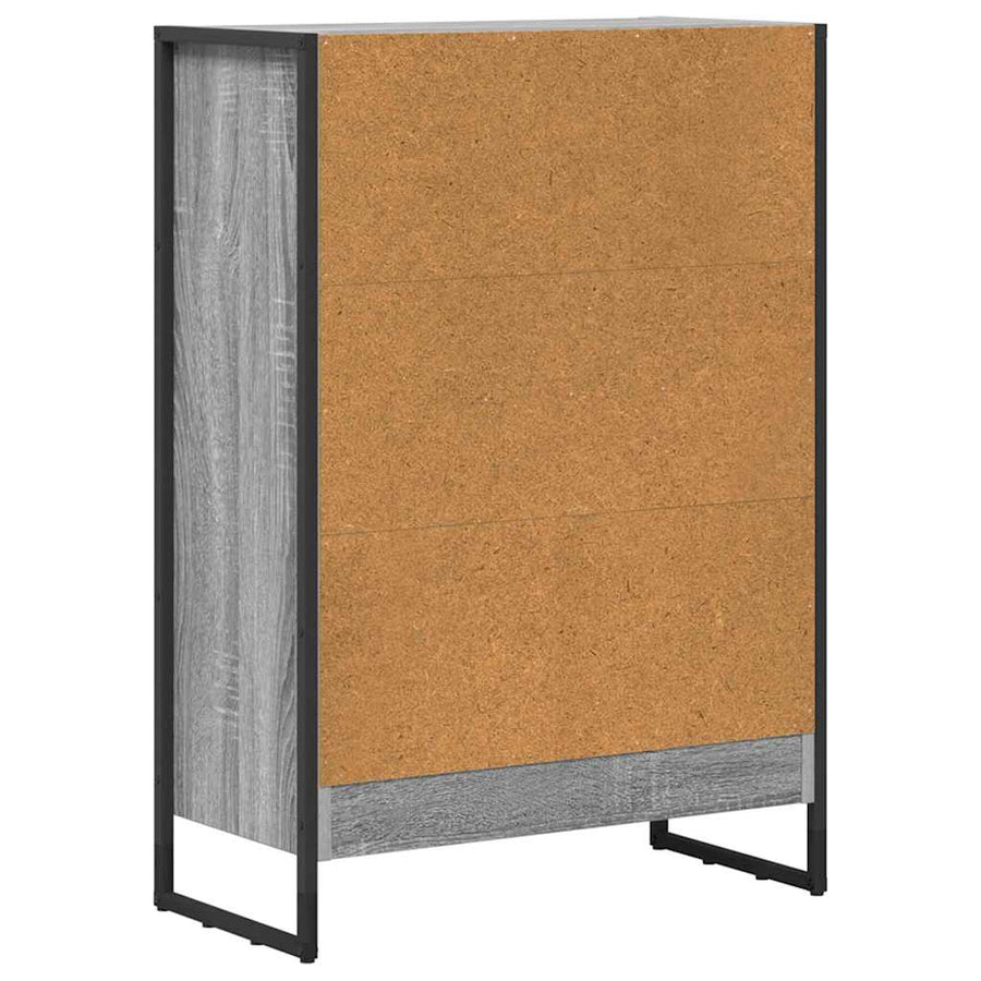 Boekenkast Grijs Sonoma 80 x 30 x 155 cm Bewerkt hout
