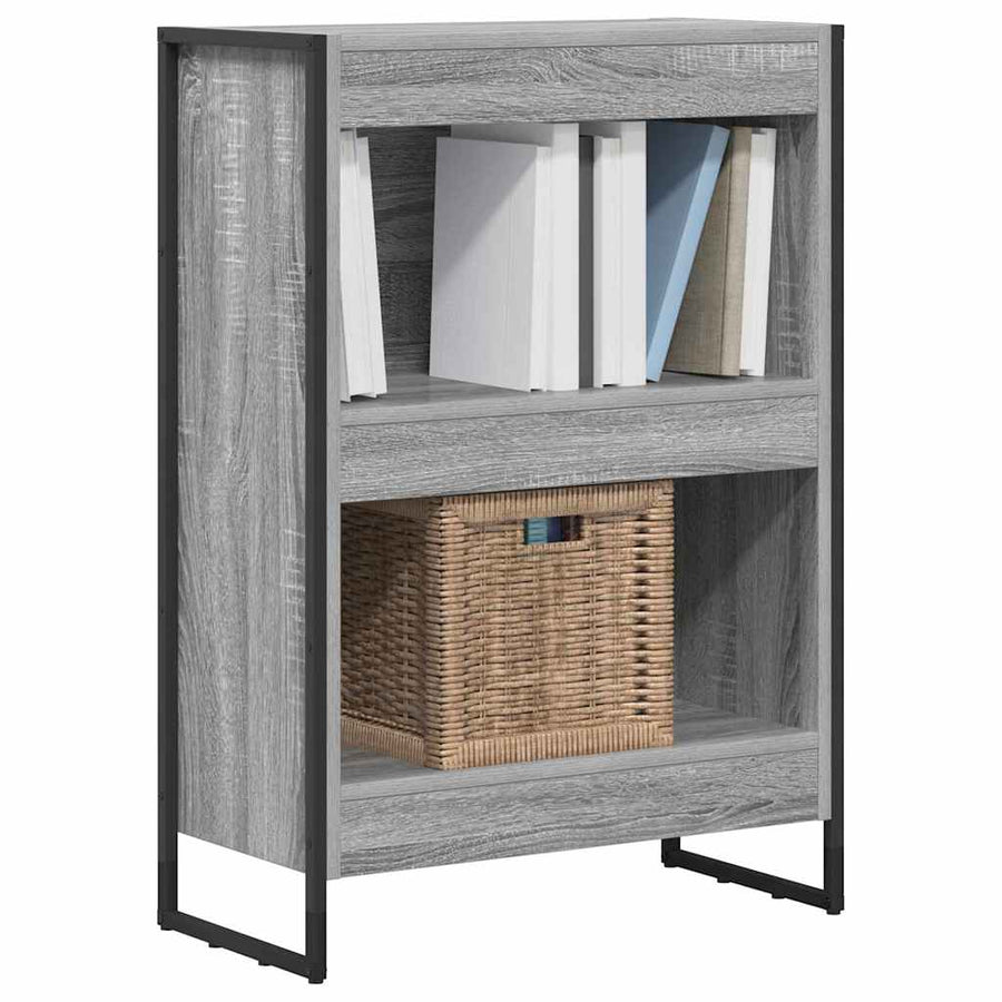 Boekenkast Grijs Sonoma 80 x 30 x 155 cm Bewerkt hout