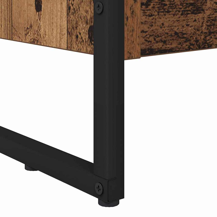 Boekenkast Oud Hout 80 x 30 x 155 cm Bewerkt hout