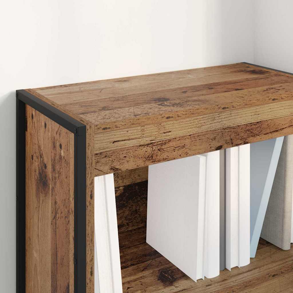Boekenkast Oud Hout 80 x 30 x 155 cm Bewerkt hout