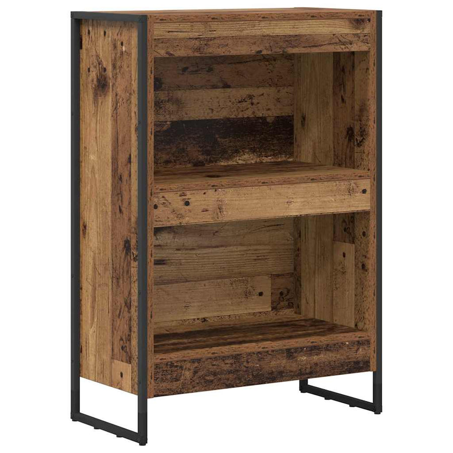 Boekenkast Oud Hout 80 x 30 x 155 cm Bewerkt hout