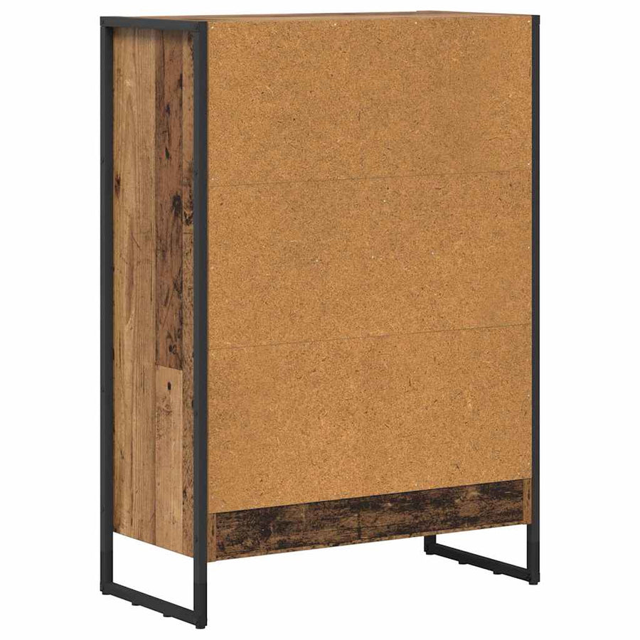 Boekenkast Oud Hout 80 x 30 x 155 cm Bewerkt hout
