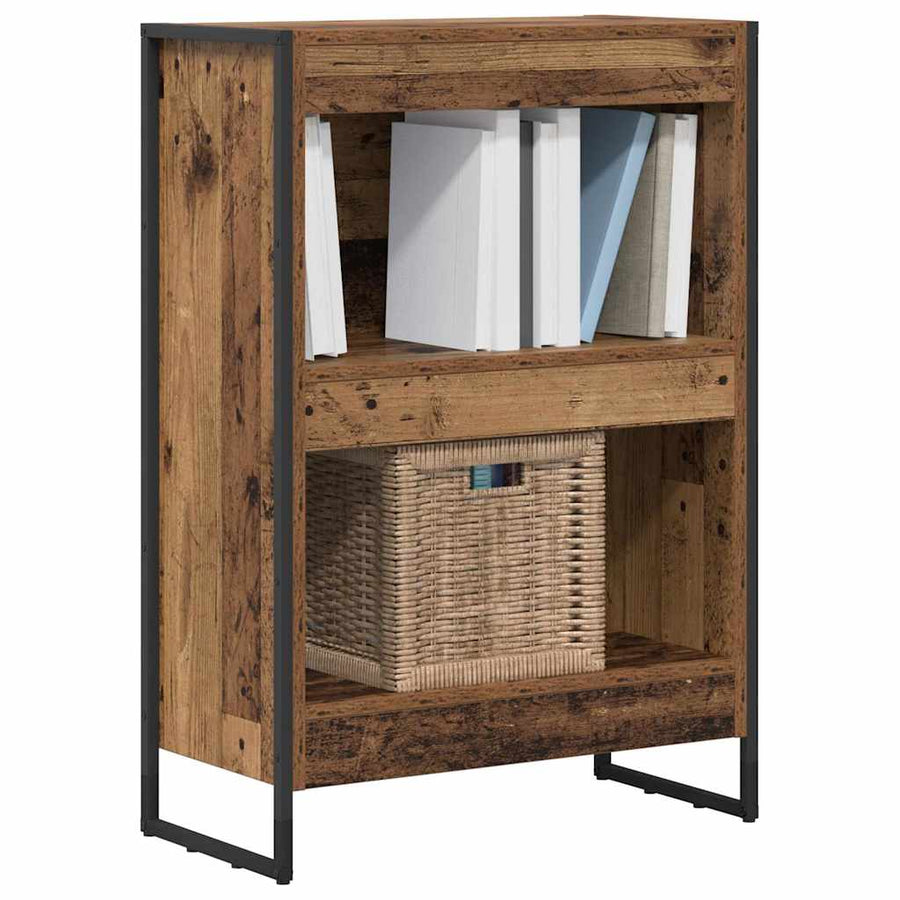 Boekenkast Oud Hout 80 x 30 x 155 cm Bewerkt hout
