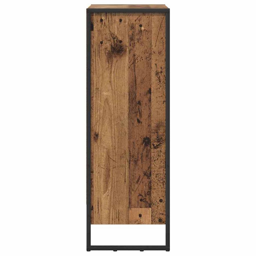 Boekenkast Oud Hout 80 x 30 x 155 cm Bewerkt hout