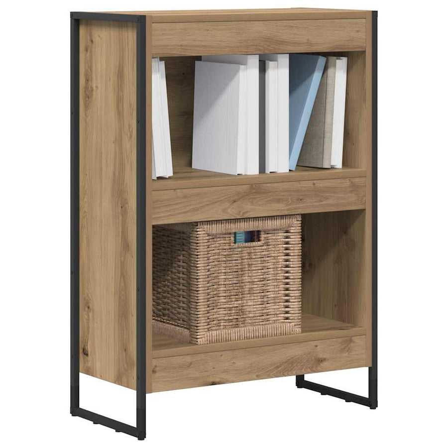 Boekenkast Ambachtelijk eiken 80 x 30 x 155 cm Bewerkt hout