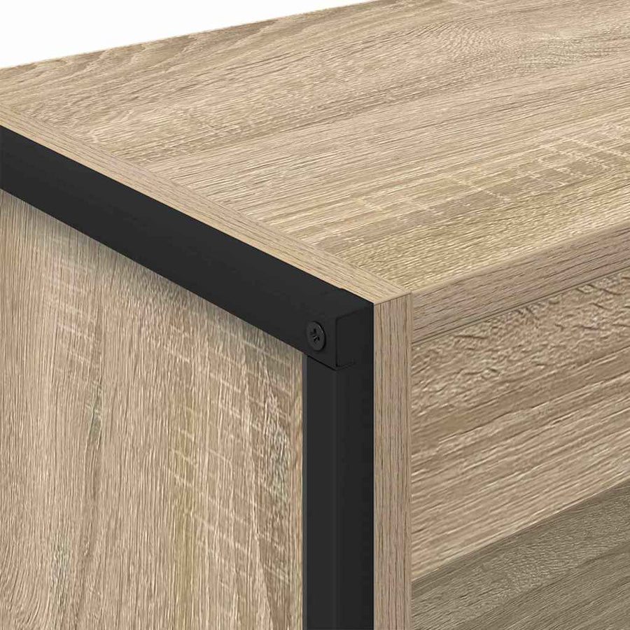 Boekenkast Sonoma 80 x 30 x 155 cm Bewerkt hout