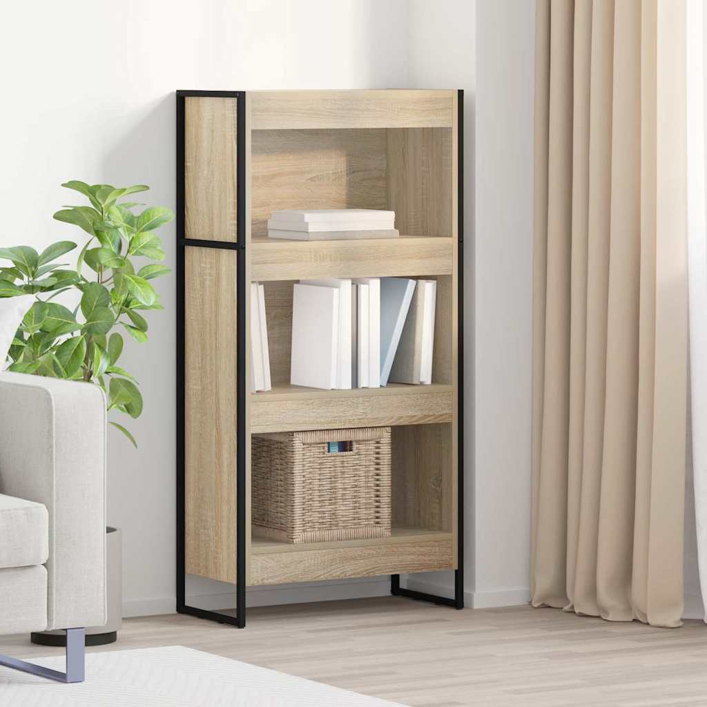 Boekenkast Sonoma 80 x 30 x 155 cm Bewerkt hout