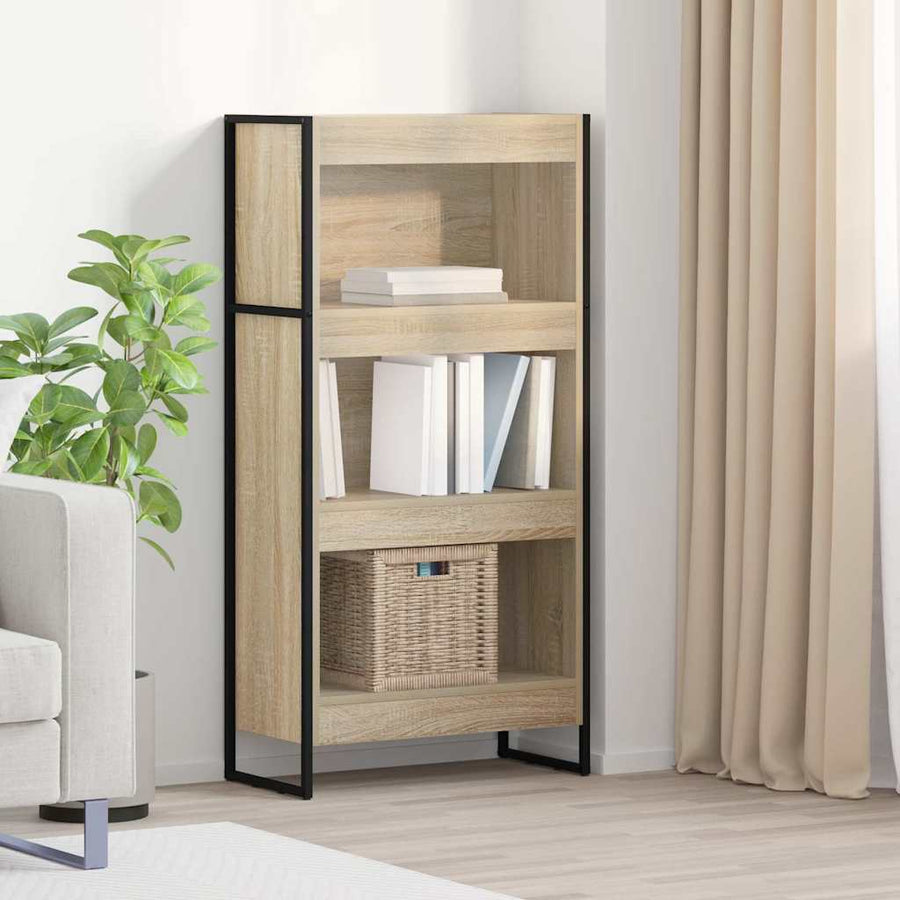 Boekenkast Sonoma 80 x 30 x 155 cm Bewerkt hout