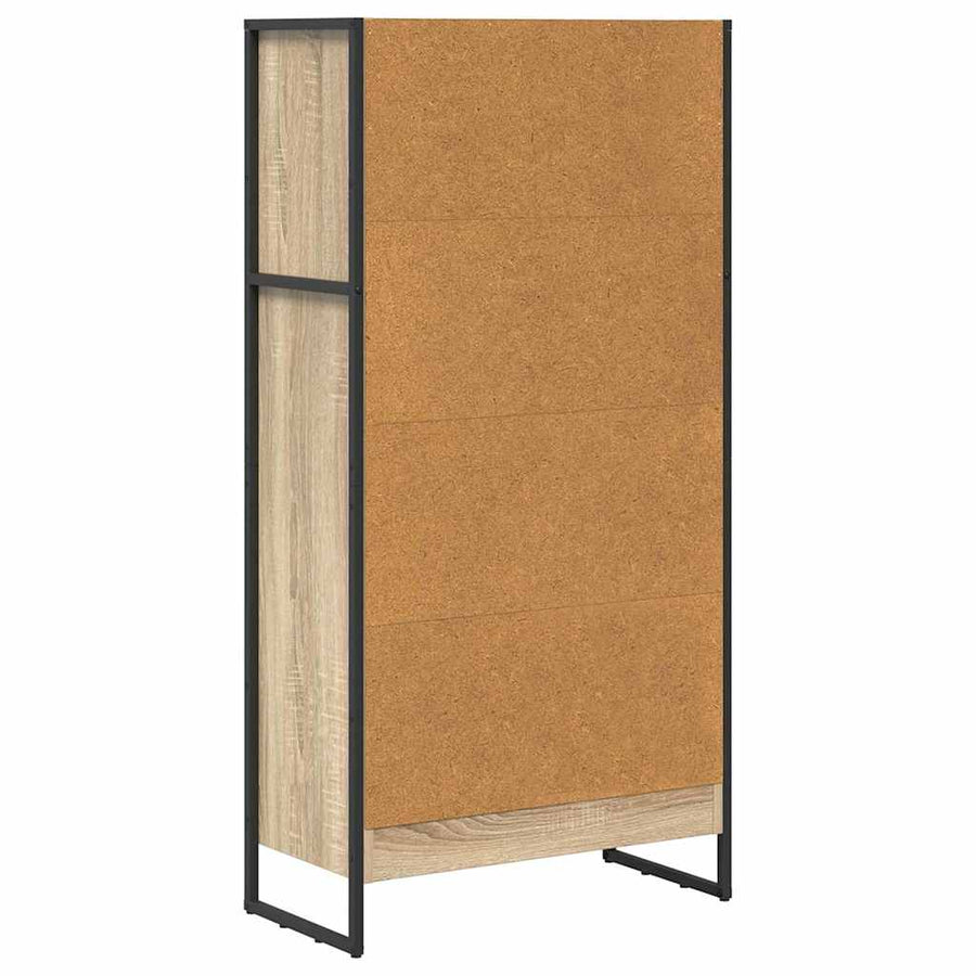 Boekenkast Sonoma 80 x 30 x 155 cm Bewerkt hout