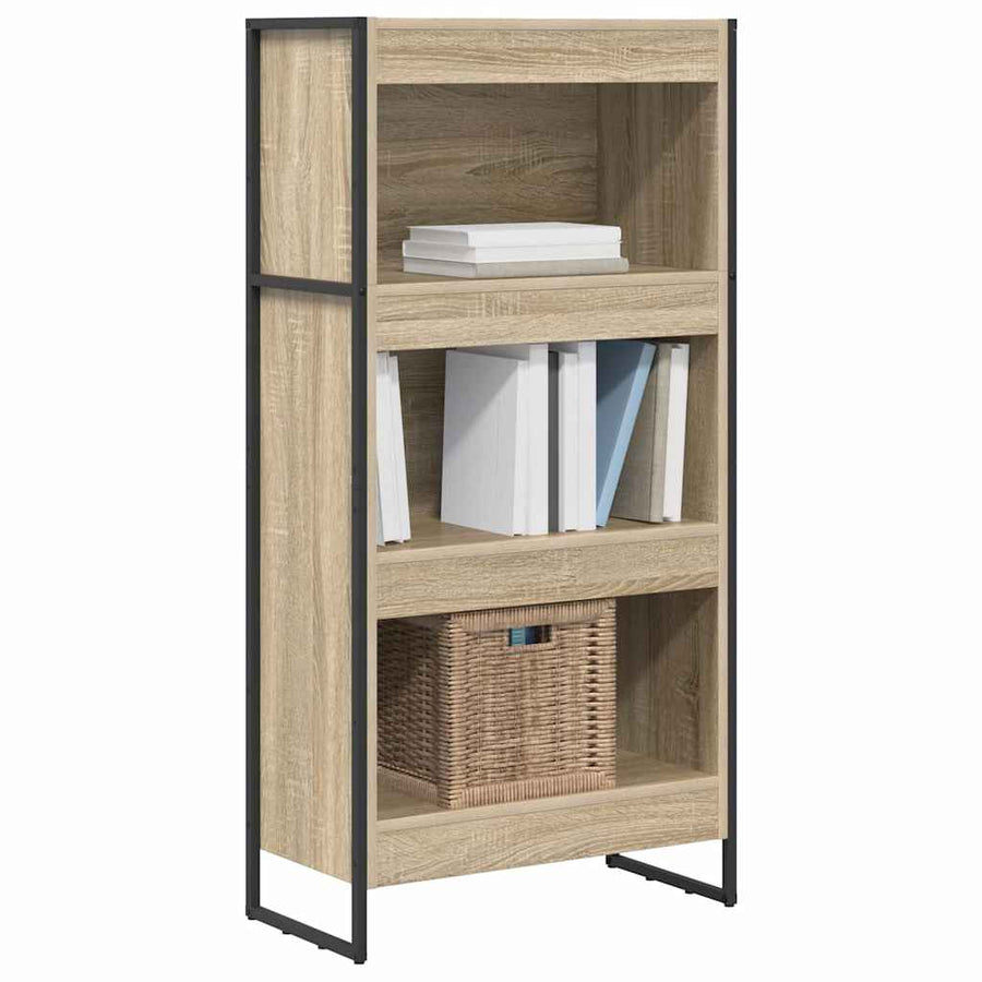 Boekenkast Sonoma 80 x 30 x 155 cm Bewerkt hout