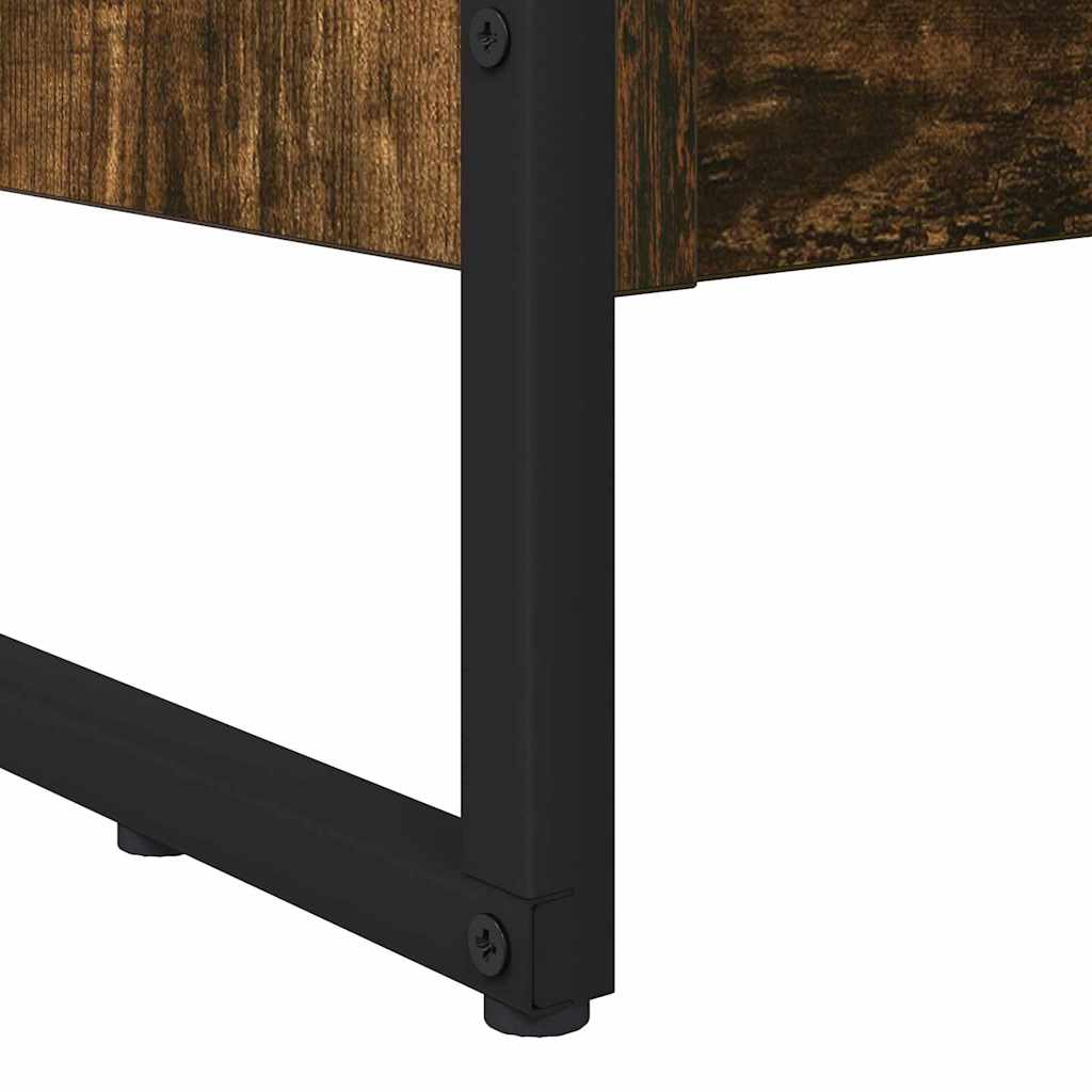 Boekenkast Rook Eik 80 x 30 x 155 cm Bewerkt hout
