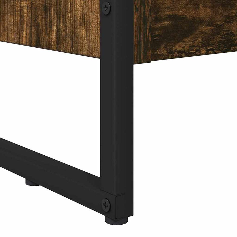 Boekenkast Rook Eik 80 x 30 x 155 cm Bewerkt hout