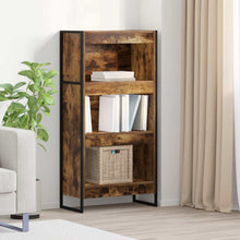 Boekenkast Rook Eik 80 x 30 x 155 cm Bewerkt hout