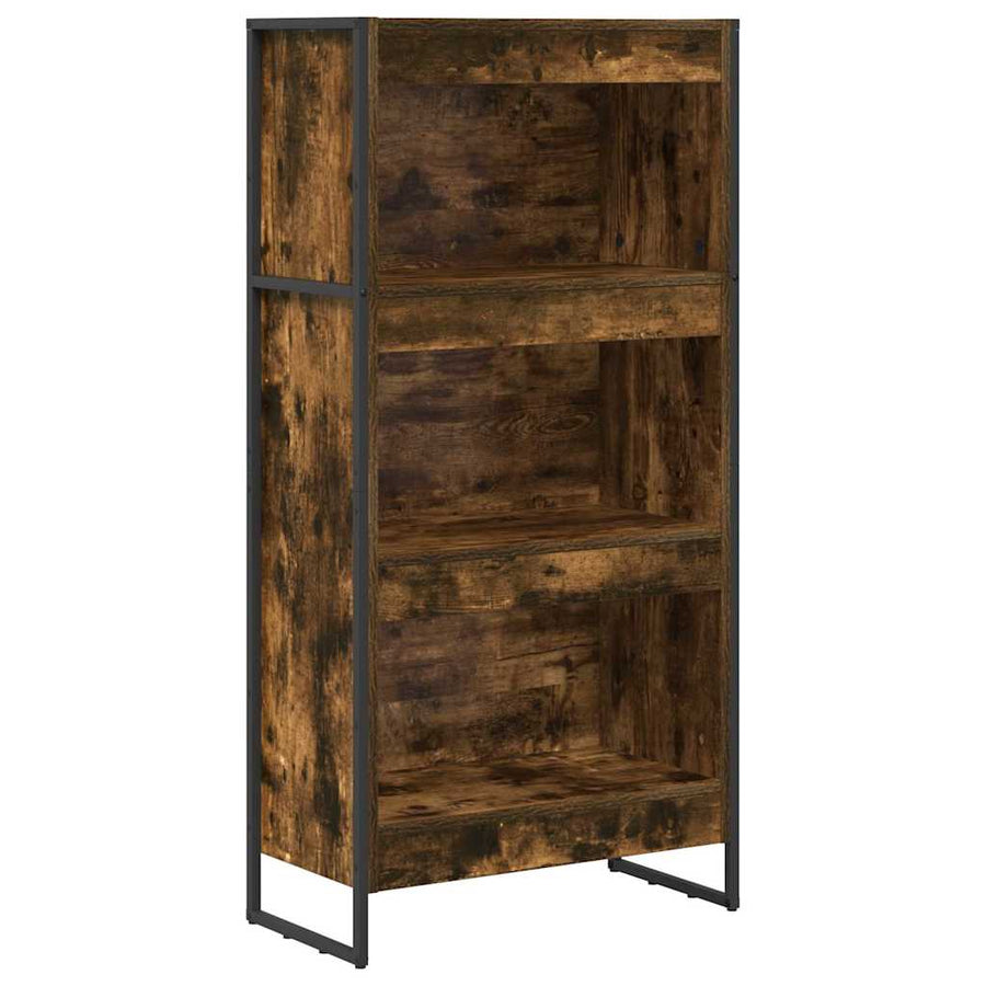 Boekenkast Rook Eik 80 x 30 x 155 cm Bewerkt hout