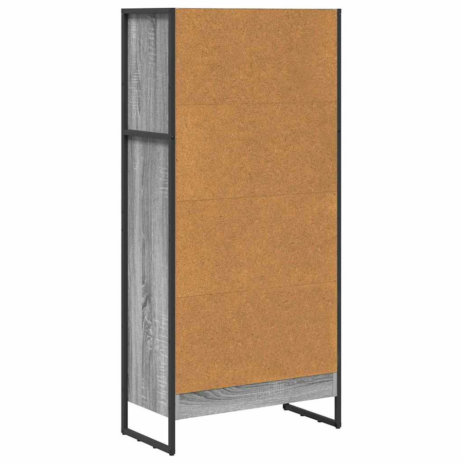 Boekenkast Grijs Sonoma 80 x 30 x 155 cm Bewerkt hout