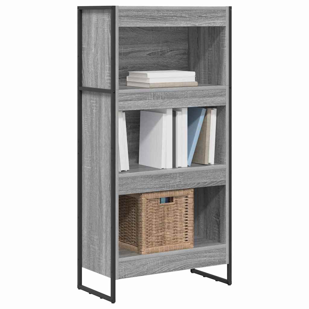 Boekenkast Grijs Sonoma 80 x 30 x 155 cm Bewerkt hout