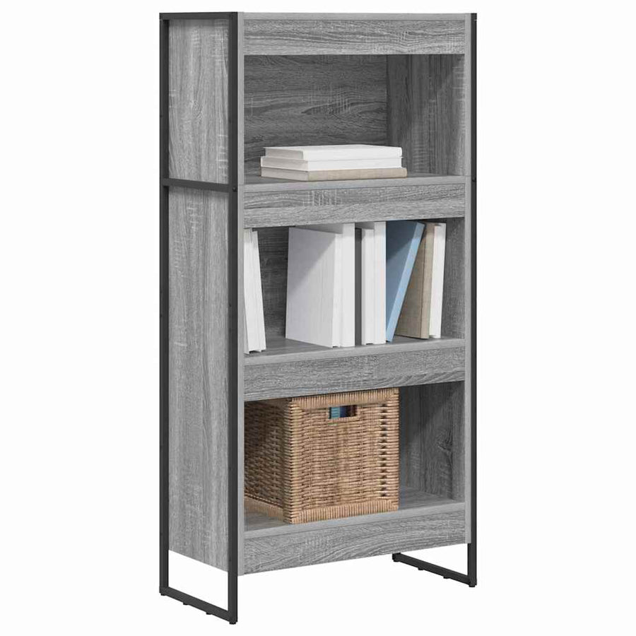 Boekenkast Grijs Sonoma 80 x 30 x 155 cm Bewerkt hout