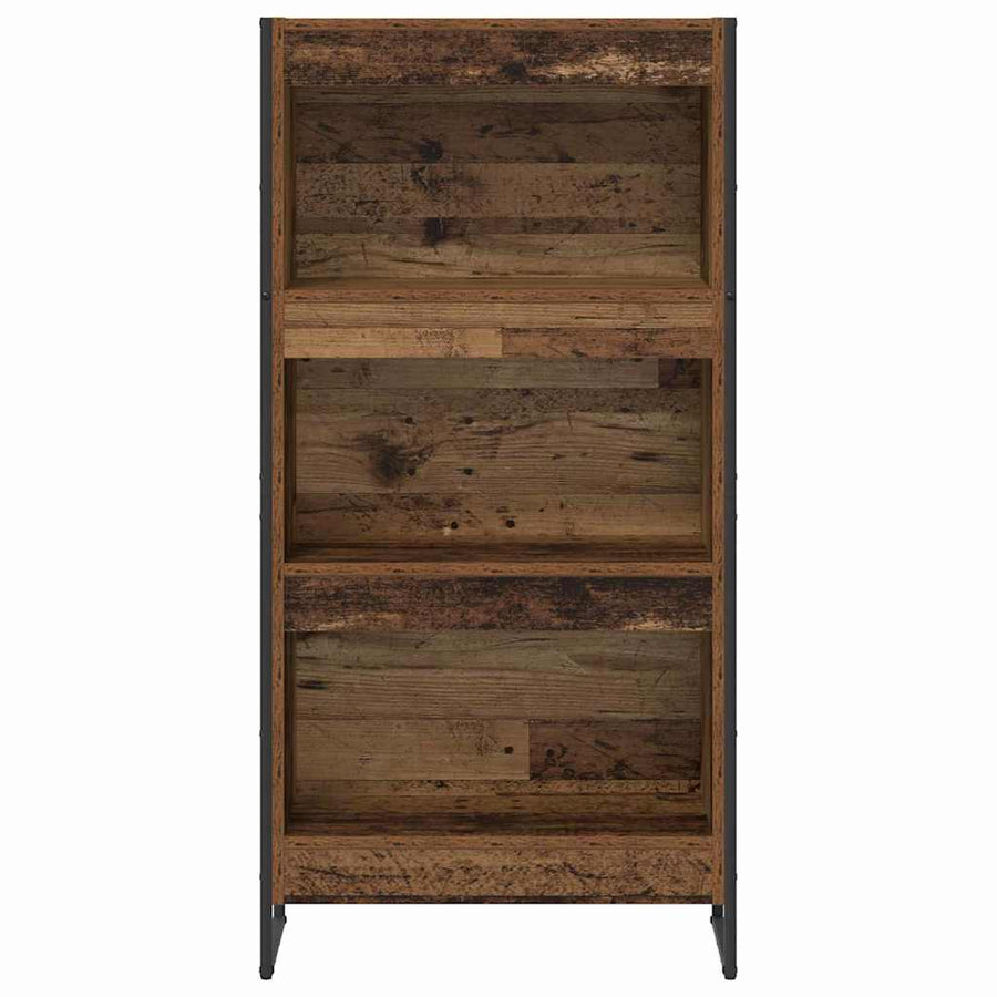 Boekenkast Oud Hout 80 x 30 x 155 cm Bewerkt hout