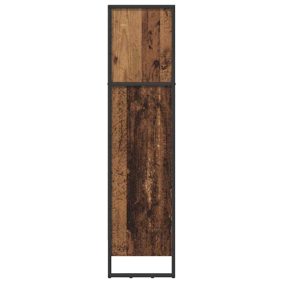 Boekenkast Oud Hout 80 x 30 x 155 cm Bewerkt hout
