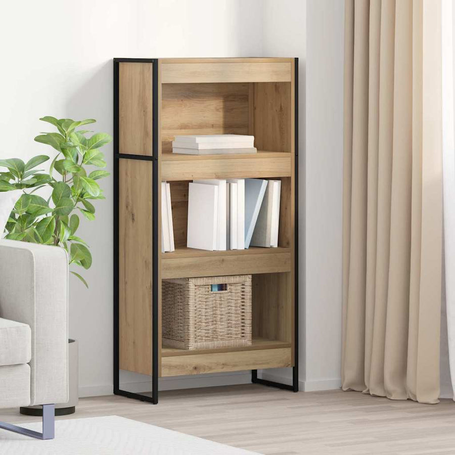 Boekenkast Ambachtelijk eiken 80 x 30 x 155 cm Bewerkt hout