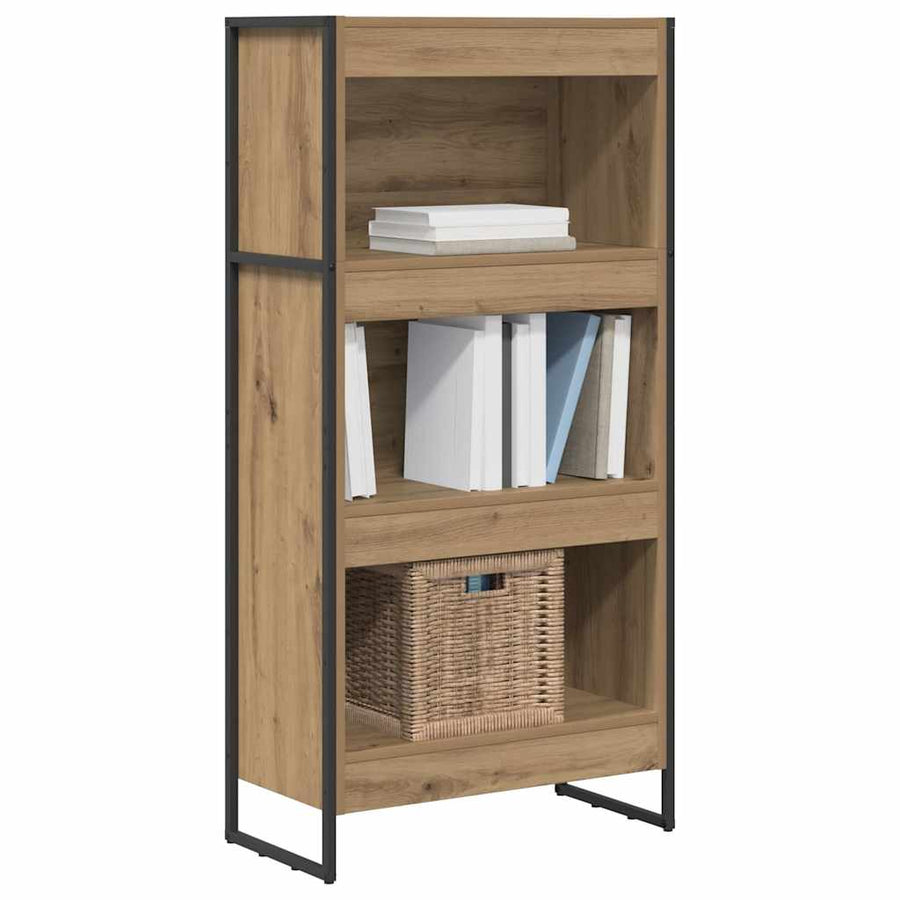 Boekenkast Ambachtelijk eiken 80 x 30 x 155 cm Bewerkt hout