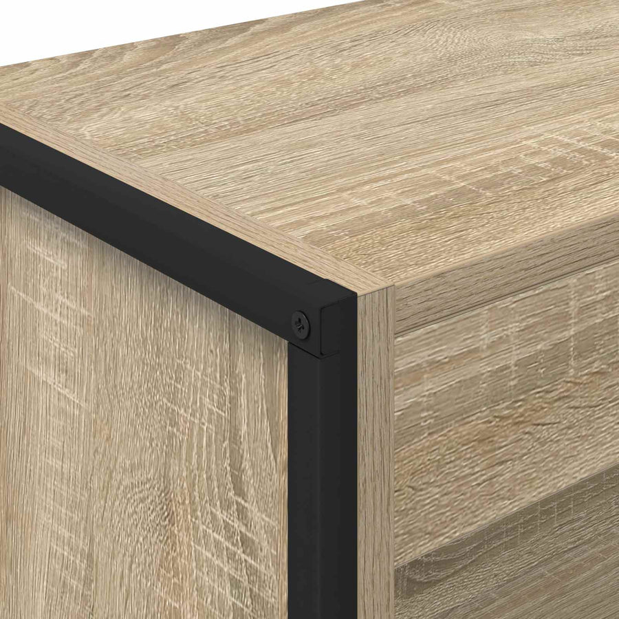 Boekenkast Sonoma 80 x 30 x 155 cm Bewerkt hout
