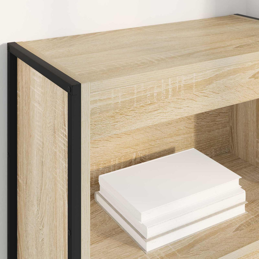 Boekenkast Sonoma 80 x 30 x 155 cm Bewerkt hout