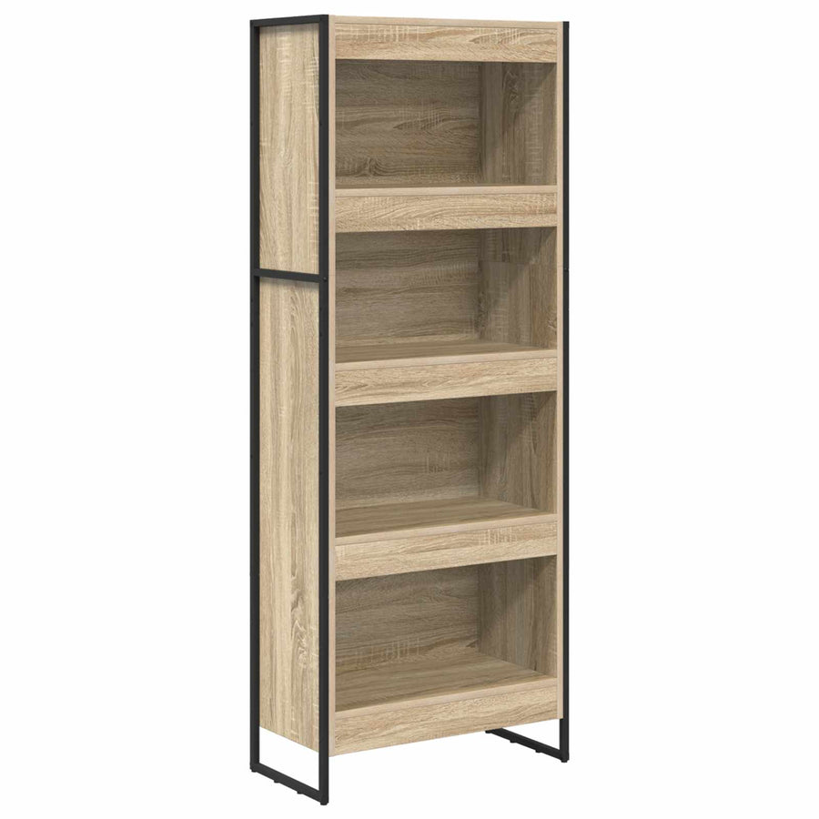 Boekenkast Sonoma 80 x 30 x 155 cm Bewerkt hout