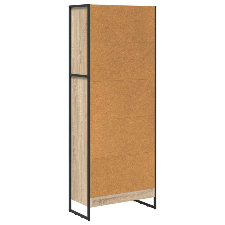 Boekenkast Sonoma 80 x 30 x 155 cm Bewerkt hout