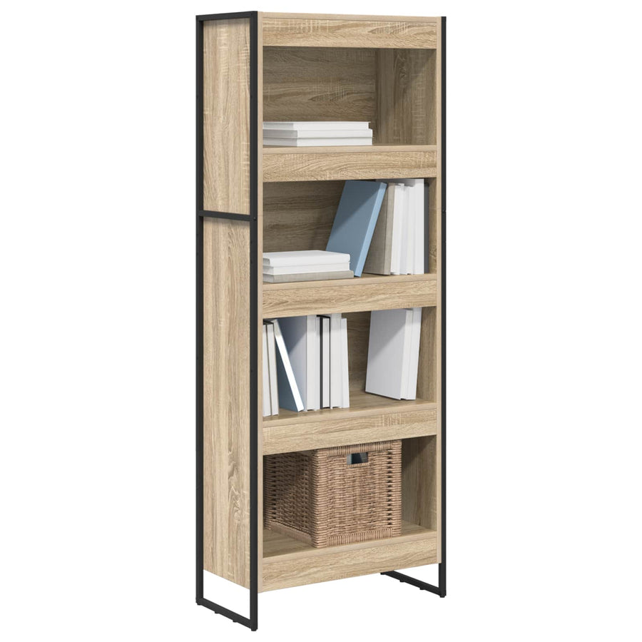 Boekenkast Sonoma 80 x 30 x 155 cm Bewerkt hout