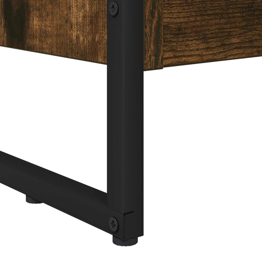 Boekenkast Rook Eik 80 x 30 x 155 cm Bewerkt hout
