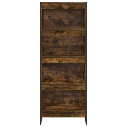 Boekenkast Rook Eik 80 x 30 x 155 cm Bewerkt hout